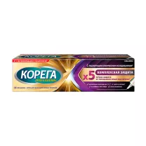 Корега крем для фиксации зубных протезов комплексная защита, 40г