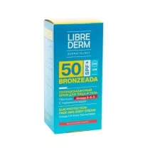 Librederm Bronzeada крем солнцезащитный с омега 3-6-9 и термальной водой SPF50, 150мл