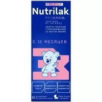 Nutrilak Premium 3 напиток молочный с ванильным вкусом (12+мес), 200мл