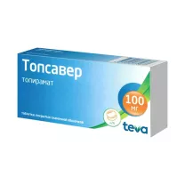 Топсавер таблетки покрыт. п/о 100мг, №28 Тева