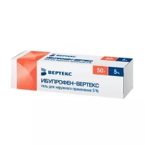 Ибупрофен-Вертекс гель д/наружн. прим. 5%, 50г