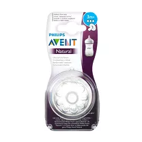 Avent Natural SCF043/27 соски силиконовые со средним потоком (3+мес), 2шт
