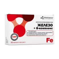 Vitascience Железо+В-комплекс капсулы, №30
