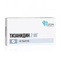 Тизанидин таблетки 2мг, №30 Озон.