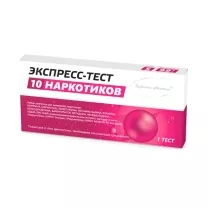 Экспресс-тест на 10 видов наркотиков в моче, №1
