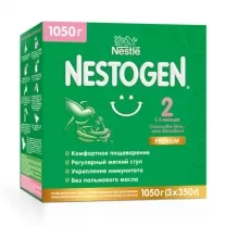 Nestle Nestogen 2 сухая молочная смесь (6+мес.), 1050г