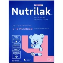 Nutrilak Premium 4 сухой молочный напиток (18+мес), 600г