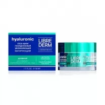 Librederm Hyaluronic Cica-крем для лица увлажняющий матирующий дневной для жирной кожи, 50мл