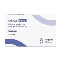 Латуда таблетки покрыт. п/о 40мг, №28