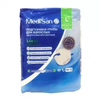MediSan Premium подгузники-трусы размер L (100-145см), белые, №10