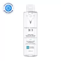 Vichy Purete Thermale мицеллярная вода универсальная 3 в 1 для чувствительной кожи лица и вокруг глаз, 200мл