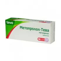 Метопролол (Тева) таблетки 100мг, №30
