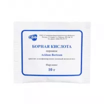 Борная кислота порошок д/наружн.прим., 10г