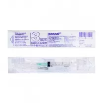 Шприц инъекц. 3-х комп. стерил. однократ. прим. "Луер" с иглой 22g, 3мл