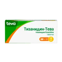 Тизанидин-Тева таблетки 4мг, №30