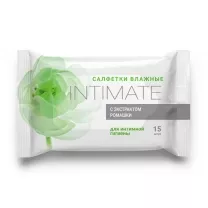 Intimate салфетки влажные для интимной гигиены с экстрактом ромашки, №15