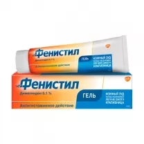Фенистил гель д/наружн. прим. 0,1%, 100г