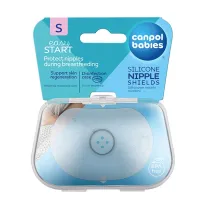 Canpol Babies Защитные силиконовые накладки на грудь для кормления (р.S), 2шт