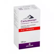 Сальмекорт аэроз. д/ингал. доз. 25мкг+250мкг, 120доз