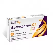 Дапоксетин СЗ таблетки покрыт. п/о 30мг, №10