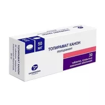 Топирамат Канон таблетки покрыт. п/о 50мг, №30