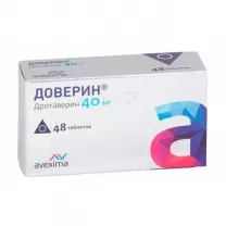 Доверин таблетки 40мг, №48