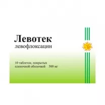 Левотек таблетки покрыт. п/о 500мг, №10