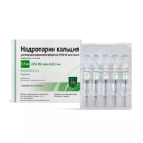 Надропарин раствор д/инъекций 9500анти-Ха МЕ/мл, 0,3мл №5