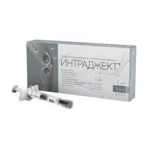 Интраджект раствор д/в/суставн. введ. 1,5%, 2мл шприц