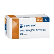 Рисперидон-Вертекс  таблетки покрыт. п/о 4мг, №20