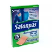 Салонпас пластырь обезболивающий  с аром. мяты (7*10см), №5