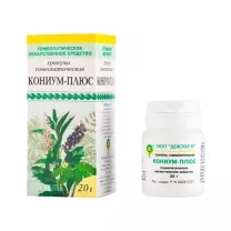 Кониум плюс гранулы гомеопатические, 20г