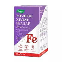 Эвалар Железо хелат таблетки, №60