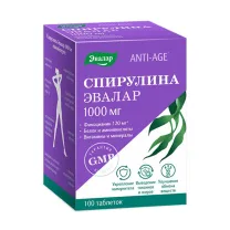 Эвалар Анти эйдж Спирулина таблетки, №100