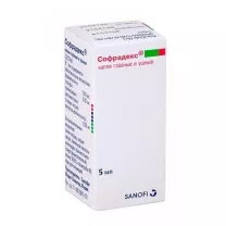 Софрадекс капли глазн./ушн., 5мл Соверен фарма