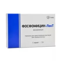 Фосфомицин ЛекТ порошок д/пригот. р-ра д/приема внутрь 3г, №1