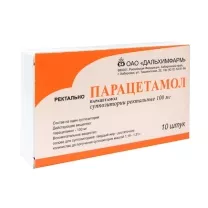 Парацетамол суппозитории рект. 100мг, №10