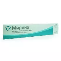 Мирена система внутриматочная терапевтическая 20мкг/24часа, №1 Байер