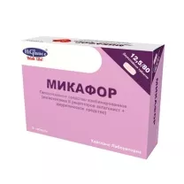 Микафор таблетки 80мг+12,5мг, №28