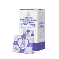 Салфетка спиртовая (60 х 100 мм), №30