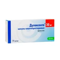 Дулоксента капсулы кишечнораст. 30мг, №14