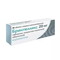 Бринтелликс таблетки покрыт. п/о 20мг, №28