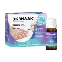 Экзилак лак для ногтей лекарственный 4%+3%, 10г №1