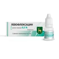 Левофлоксацин капли глазные 0,5%, 5мл
