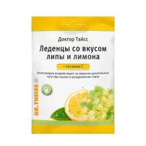 Dr. Theiss леденцы липа и лимон + витамин С, 75г
