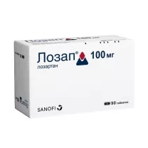 Лозап таблетки покрыт. п/о 100мг, №90