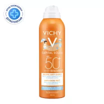 Vichy Capital Soleil спрей-вуаль солнцезащитный детский анти-песок SPF50+, 200мл
