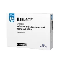 Панцеф таблетки покрыт. п/о 400мг, №6
