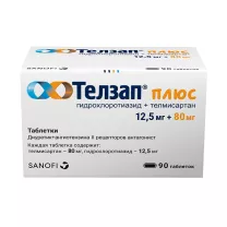 Телзап Плюс таблетки 12,5мг80мг, №90