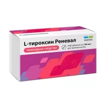 L-Тироксин Реневал таблетки 100мкг, №112